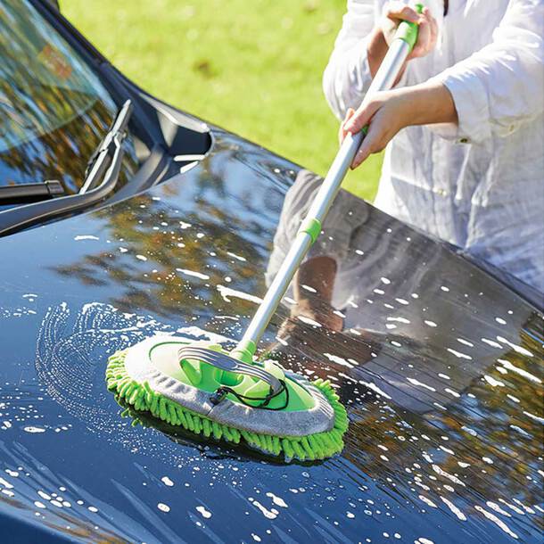 360° Microfiber Car Wash Mop with Extendable Handle