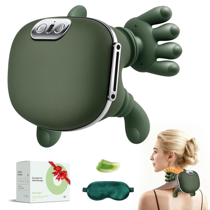 Wireless 4D Shiatsu Neck & Back Massager with Heat