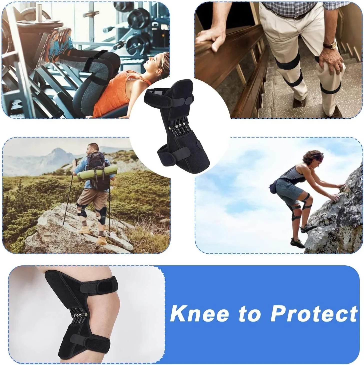 Sports Power Knee Booster Pads ( Pair )