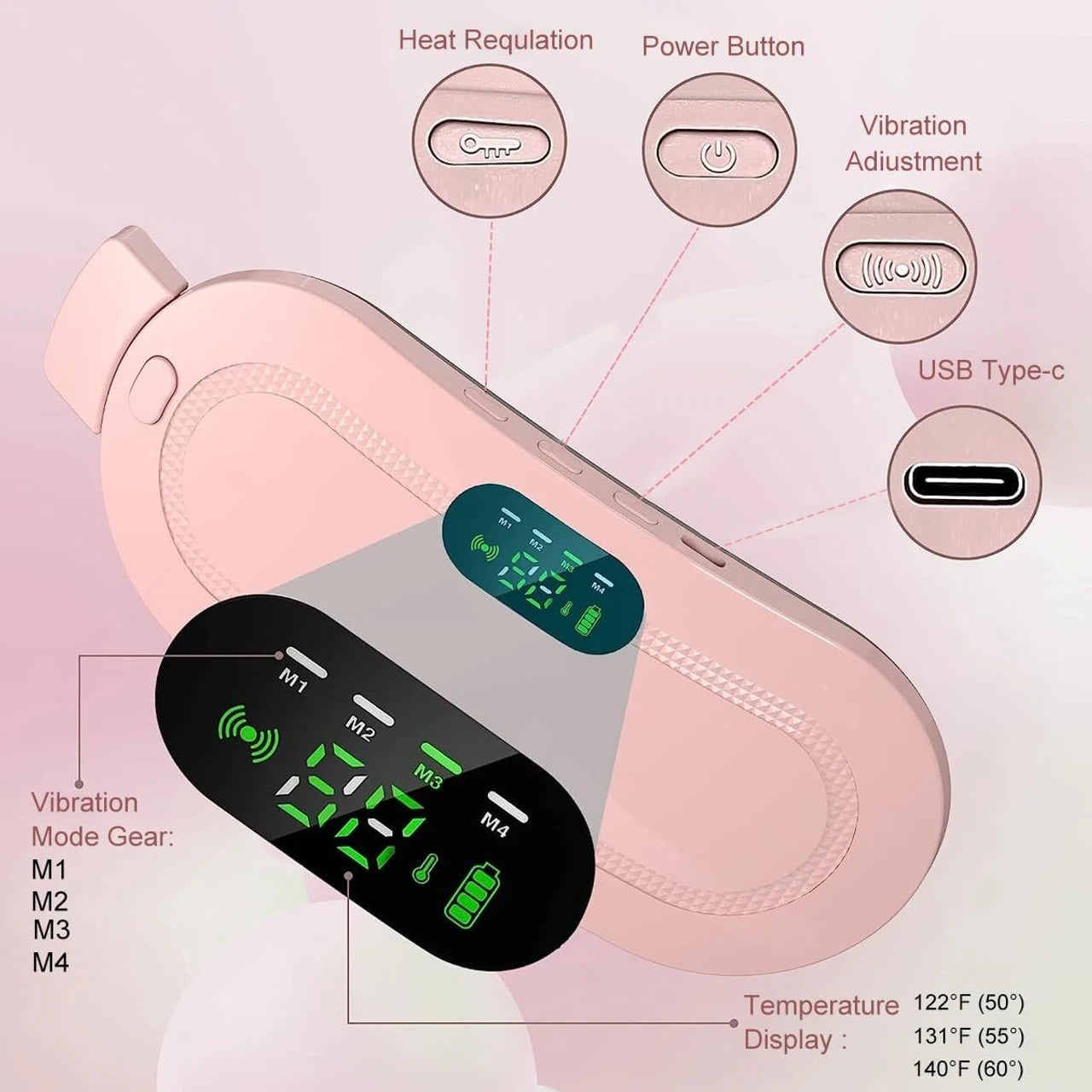 Period Cramp Relief Heating Belt