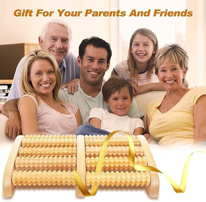 Foot Massage Wooden Roller Massager