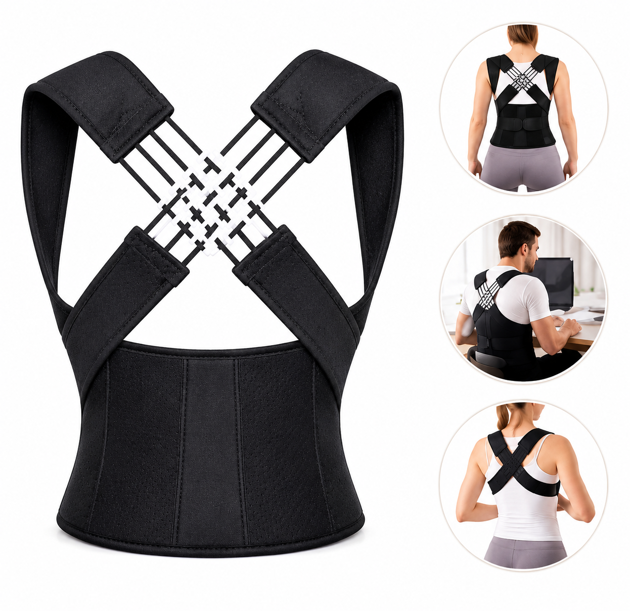 Adjustable Posture Corrector Back Support belt