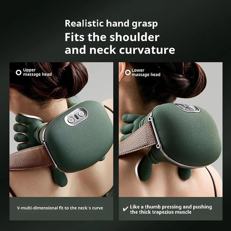Wireless 4D Shiatsu Neck & Back Massager with Heat