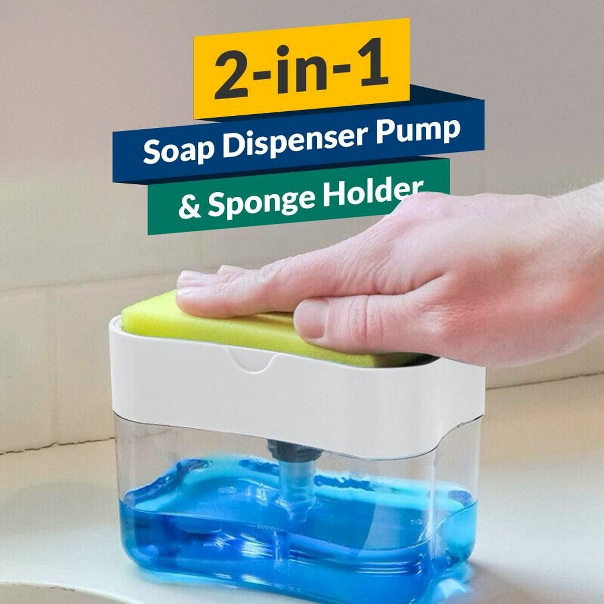 2-in-1 Soap Pump Dispenser
