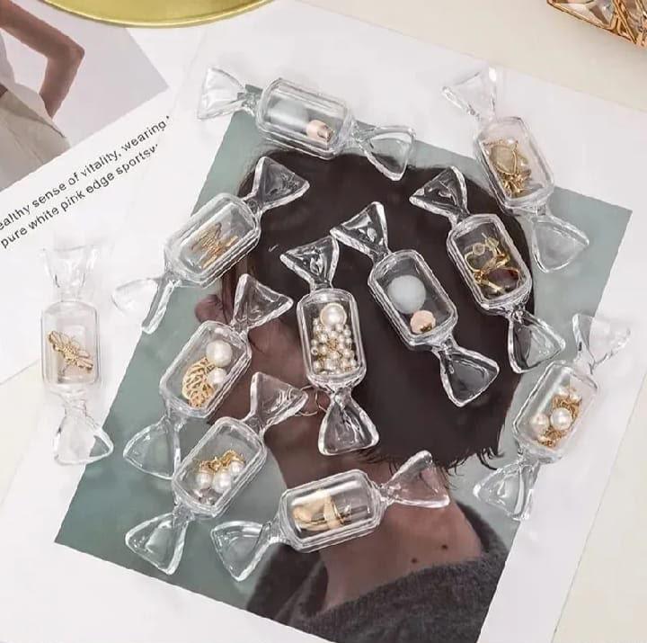 Pack of 10 Transparent Mini Toffee Organizer