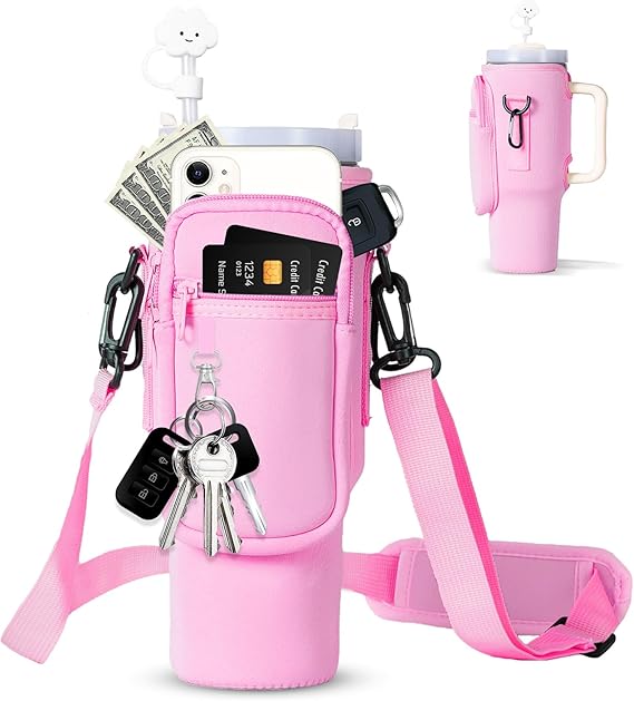 40 Oz Tumbler Carrier Bag with Shoulder Strap