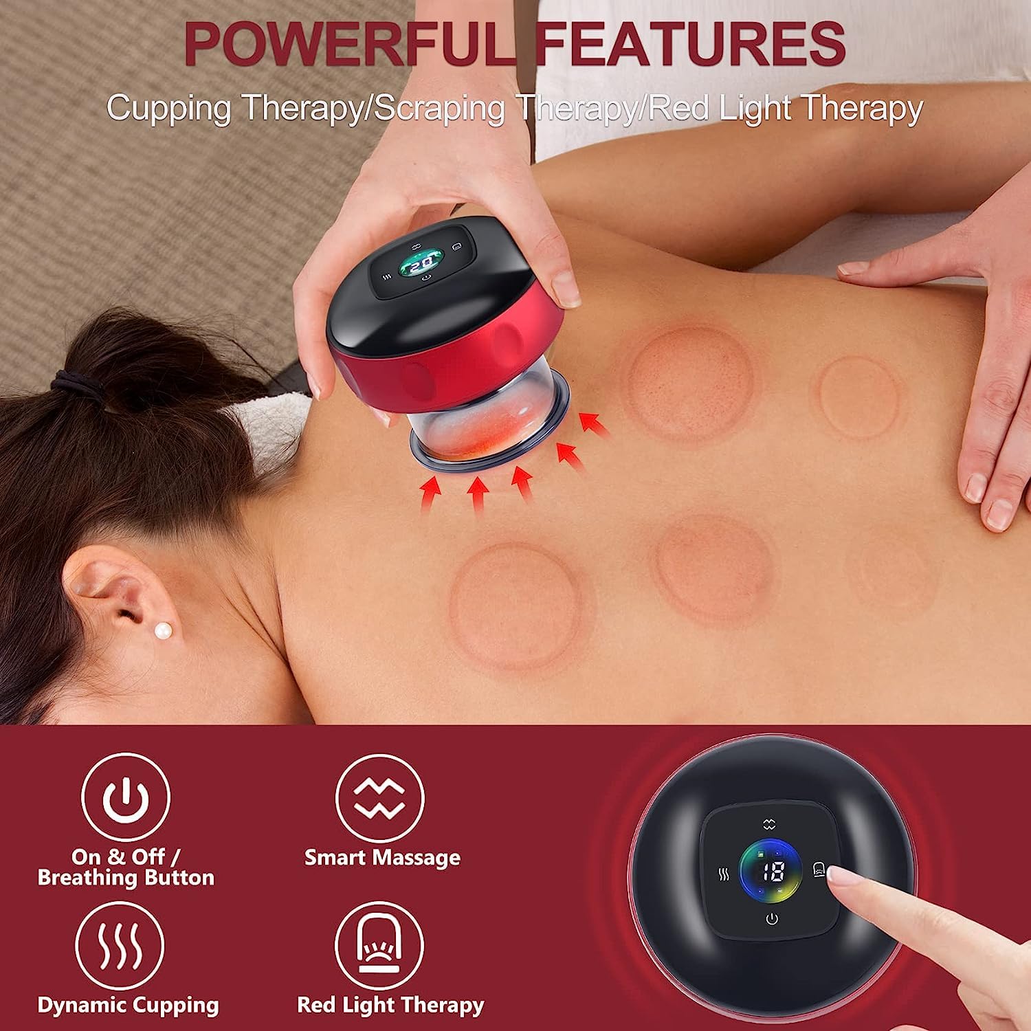 Rechargeable Vacuum Cupping Massage Device
