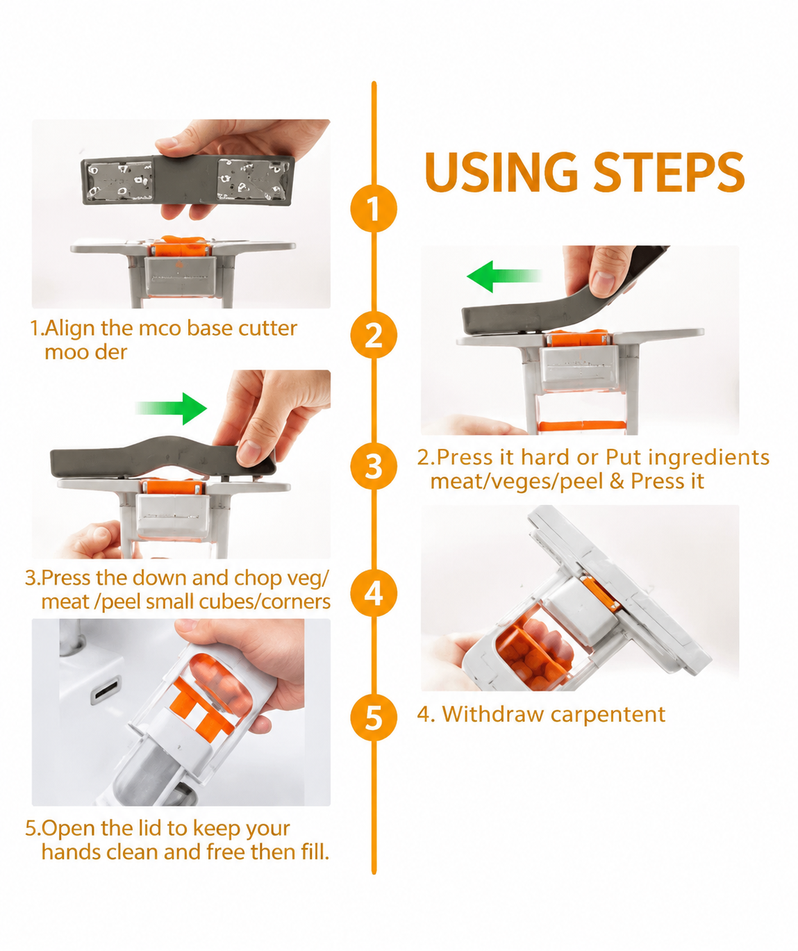 Mini Self Squeezing Mop for Kitchen & Home Cleaning