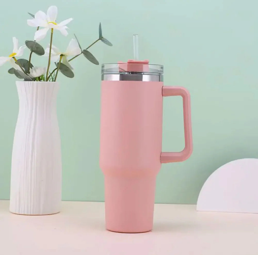 1200ml Stainless Steel Tumbler with straw and box