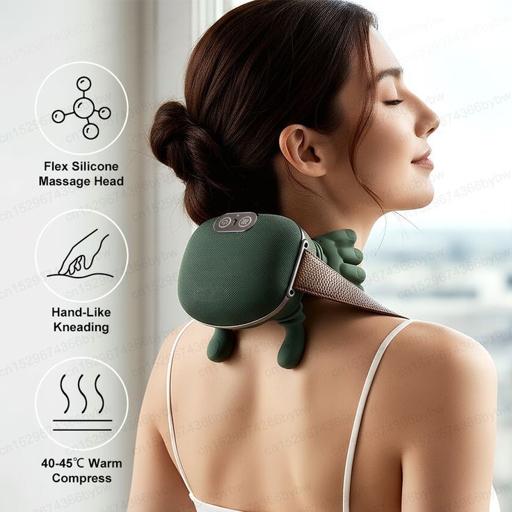 Wireless 4D Shiatsu Neck & Back Massager with Heat