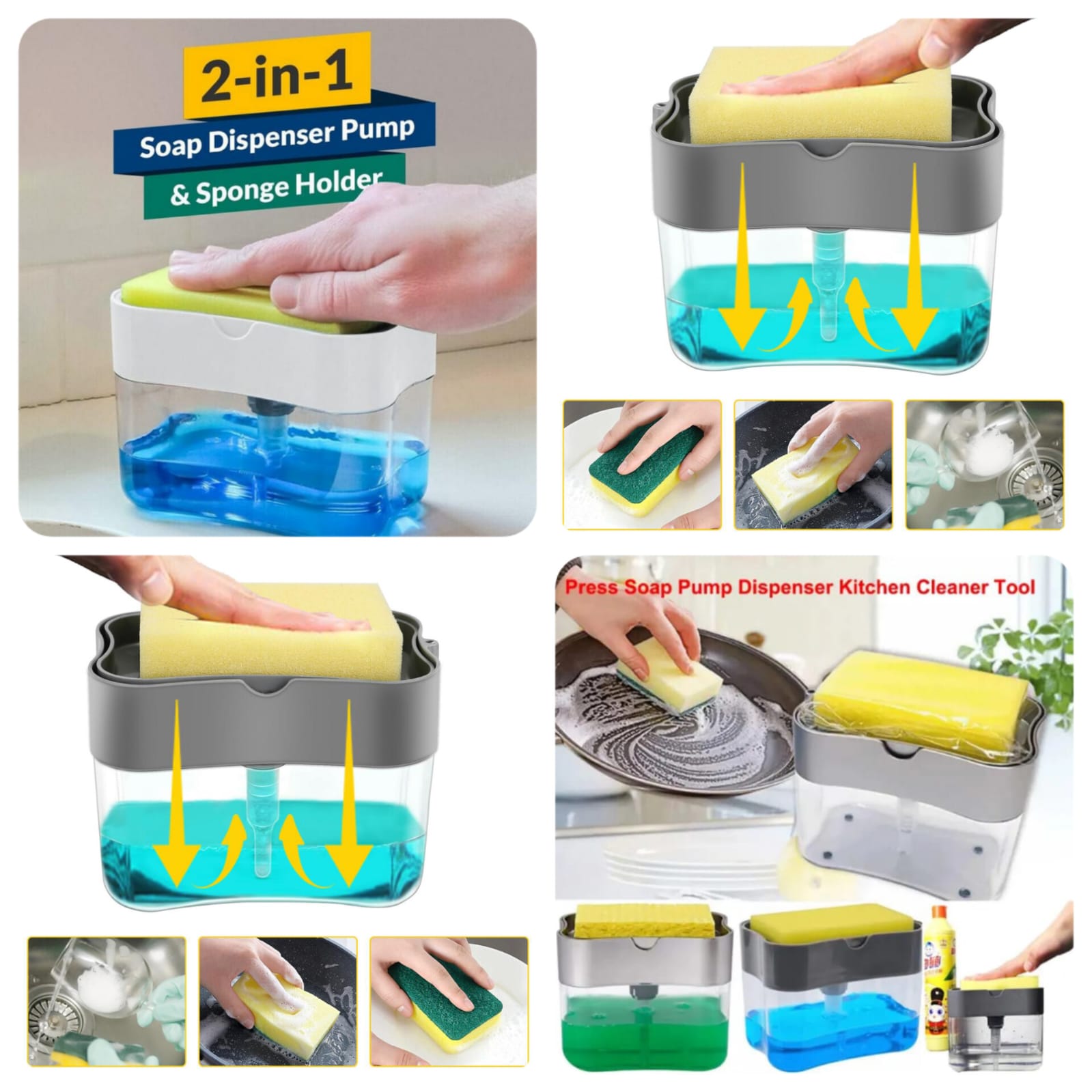 2-in-1 Soap Pump Dispenser