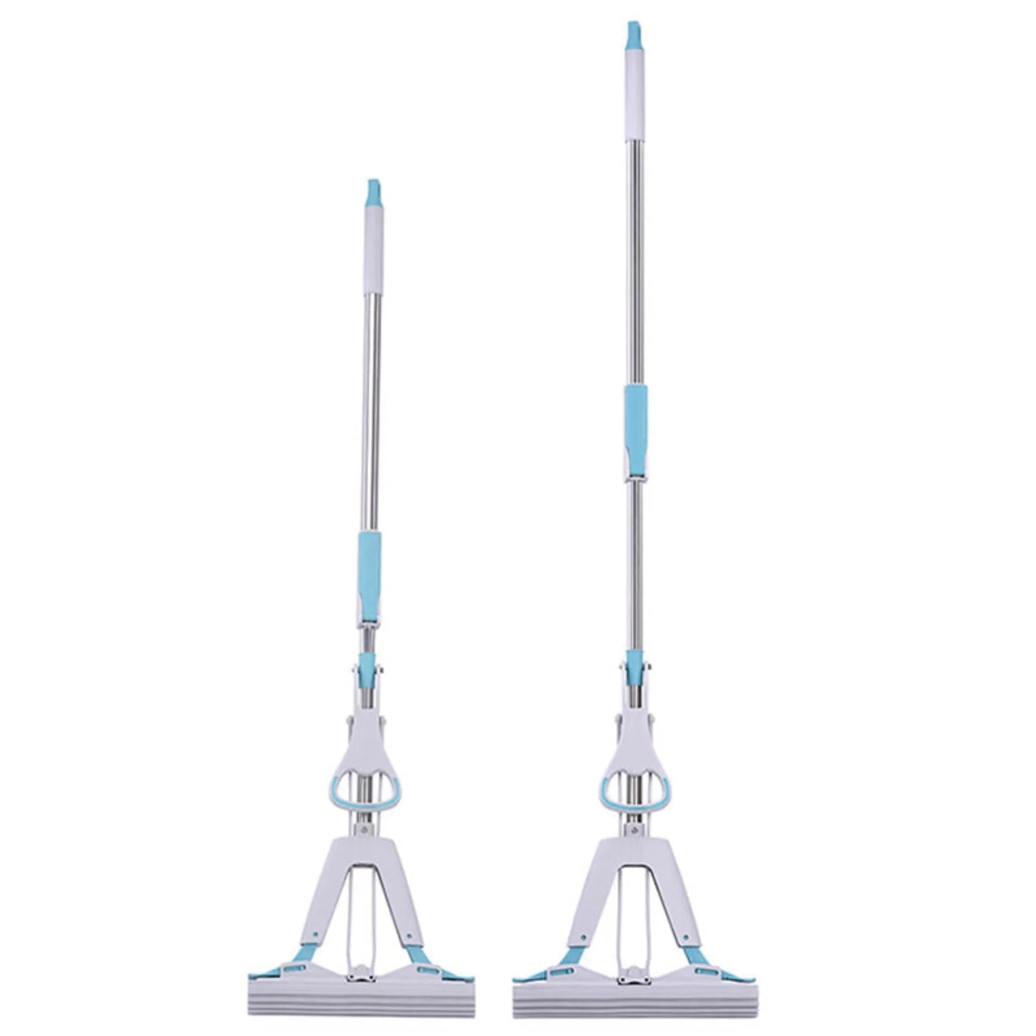 Double Squeeze Floor Sponge Mop – Hands-Free Lazy Cleaning Mop with Super Absorbent Sponge
