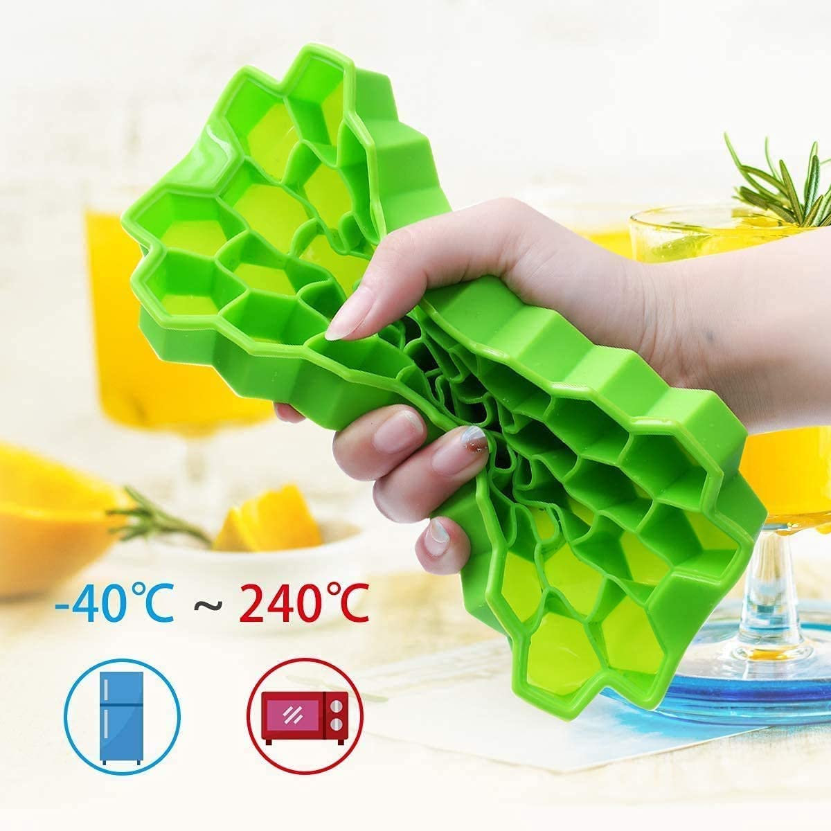 HoneyBee Ice Cube Tray with Lid ( Big Size )