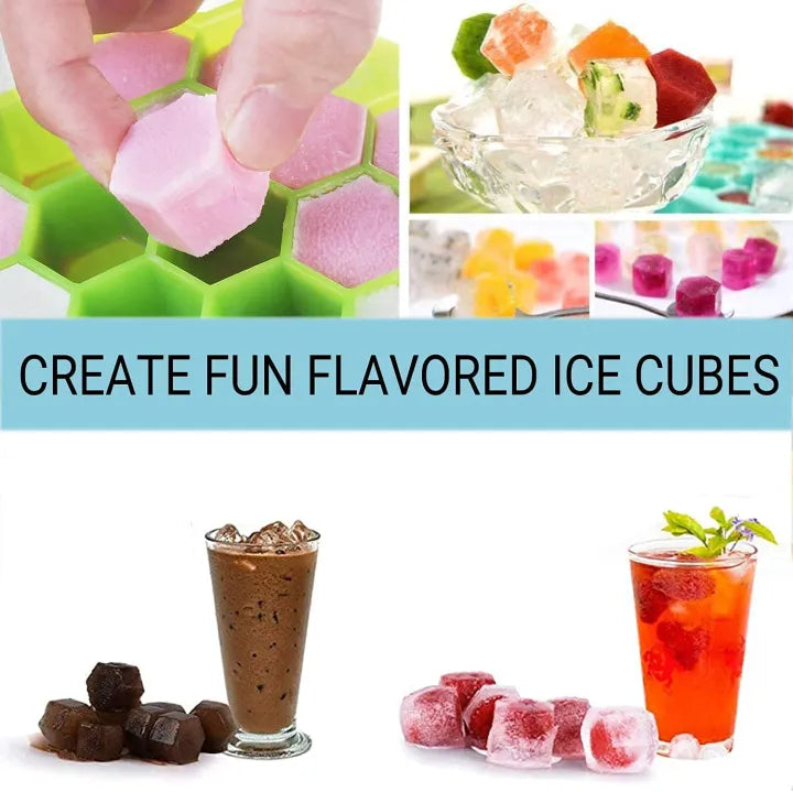 HoneyBee Ice Cube Tray with Lid ( Big Size )