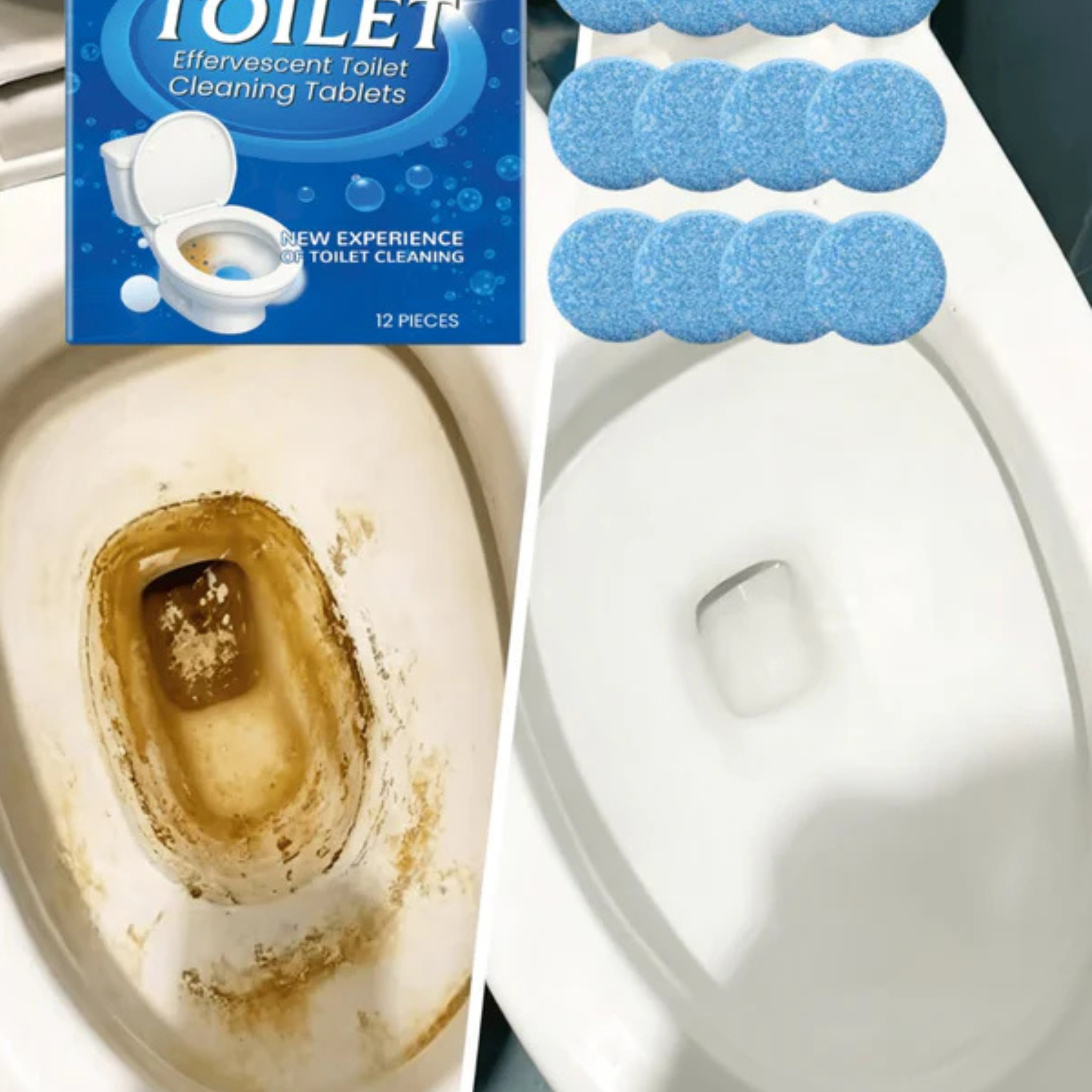 Toilet-Cleaner-Flush-Tank-Powerful-Scented-Tablet-300Flush-Shot-Each-Tablet (Pack of 10 pics)