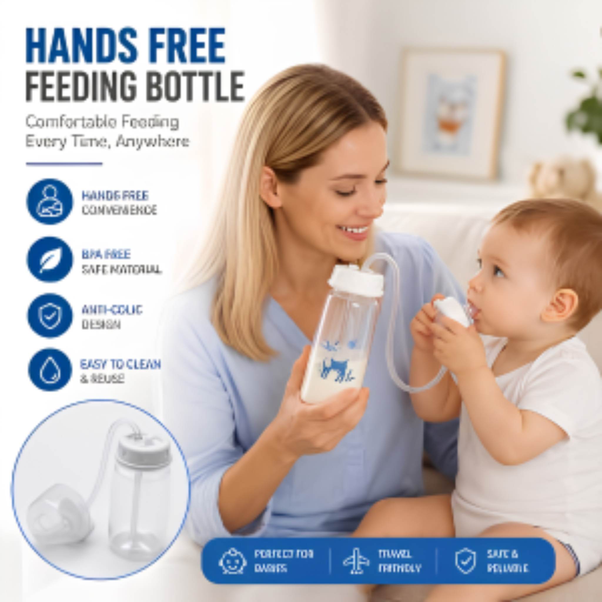 New Baby Hands Free baby Feeder 250ML