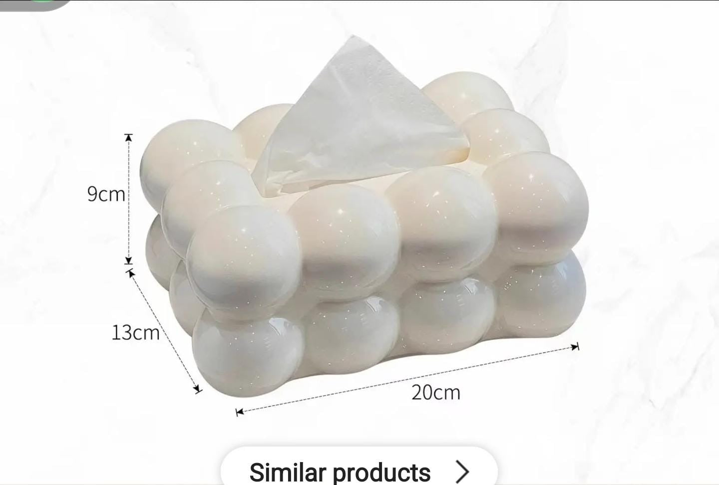 Bubble Bow Tissue Box