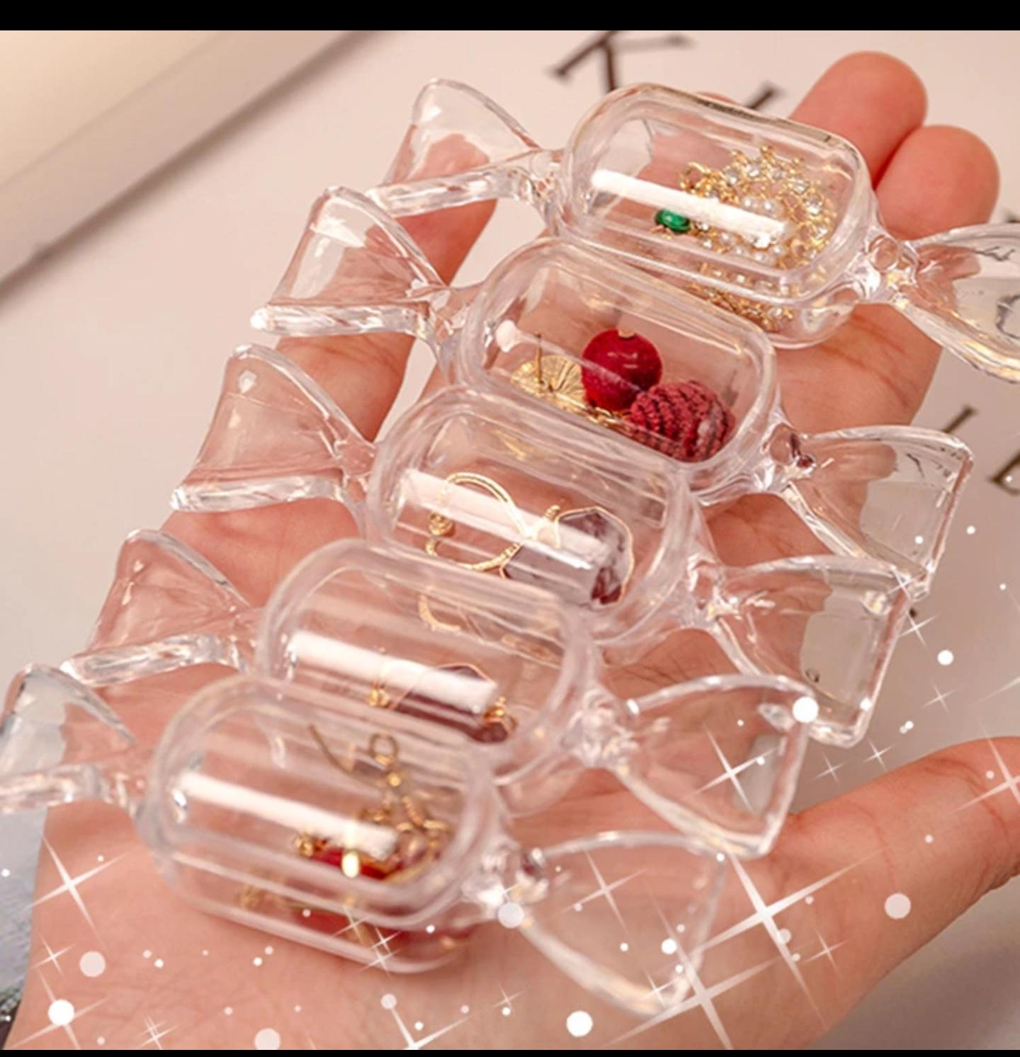 Pack of 10 Transparent Mini Toffee Organizer