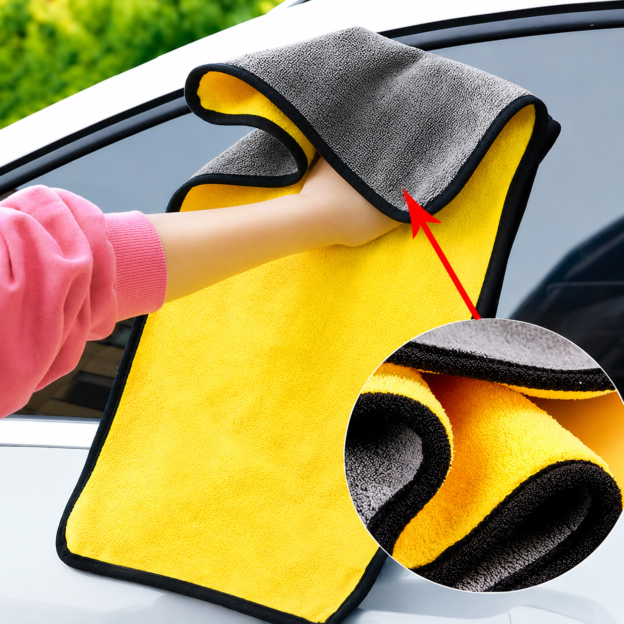 Premium Double-Sided Microfiber Cleaning Cloth