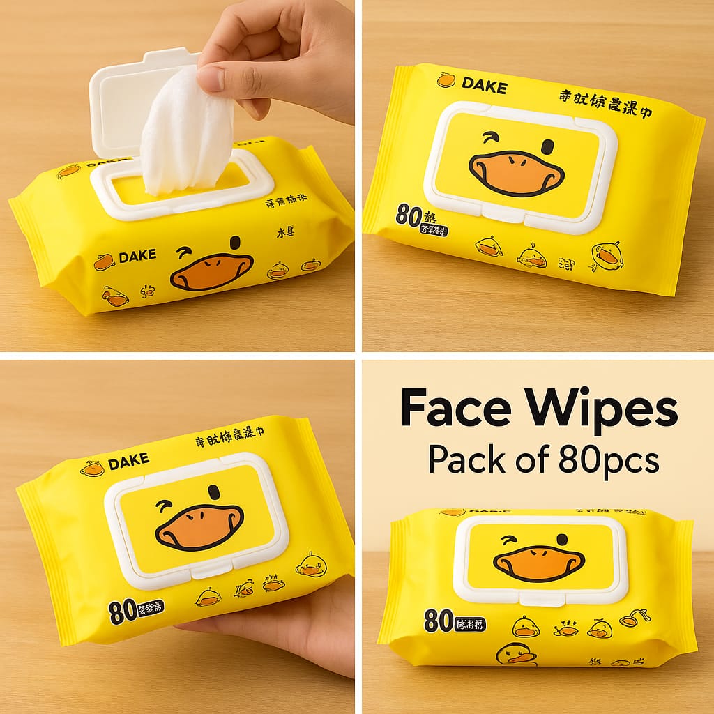 Face Wet Wipes ( Pack of 80 )