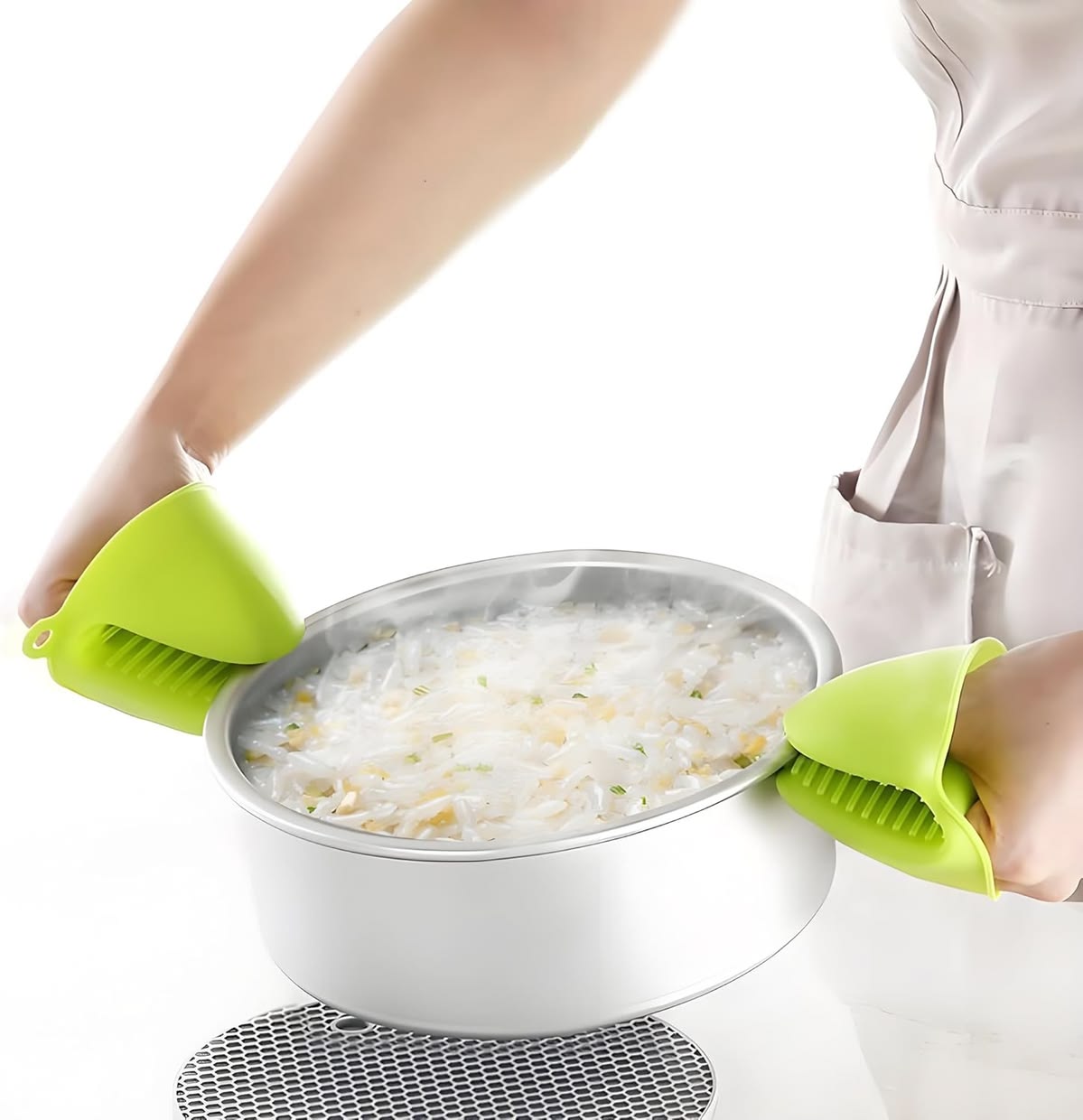 Silicone Pot Gloves (Heat Resistant Kitchen Gloves)