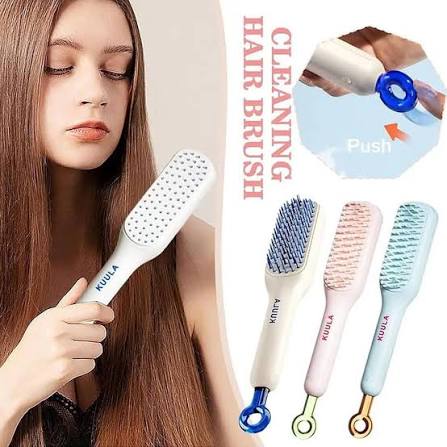 Telescopic Self Cleaning Hair Brush