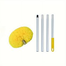 Fan Duster with Stainless Steel Handle – Extendable Microfiber Ceiling & Fan Cleaning Brush