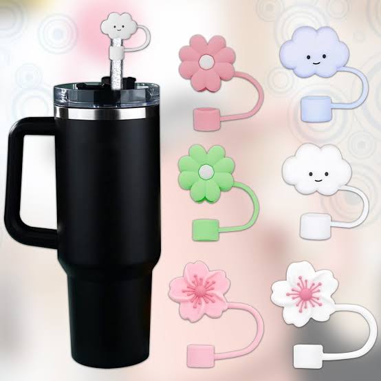 Silicone Tumbler Straw Cap Pack Of 5