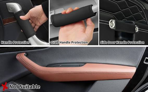 Car Interior Leather Handle Protector Cover
