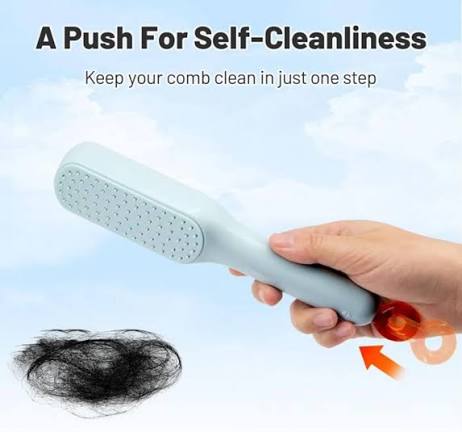 Telescopic Self Cleaning Hair Brush