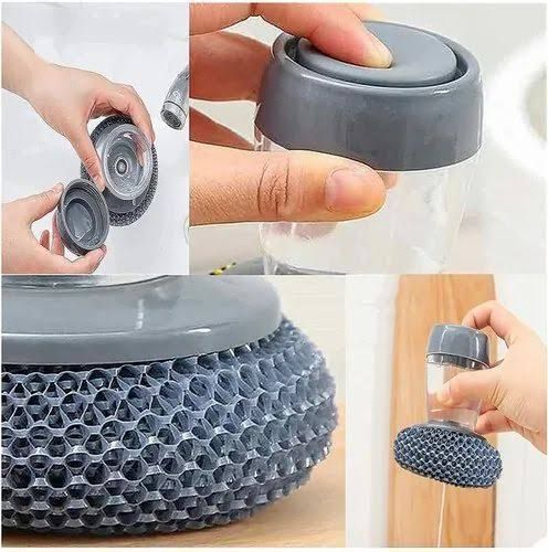 Kitchen Soap Dispensing Palm Brush