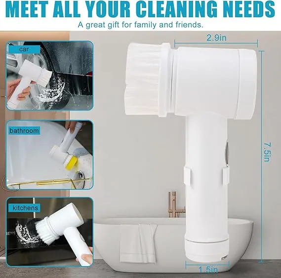Household Electric Spin Scrubber Cordless Electric Cleaning Brush