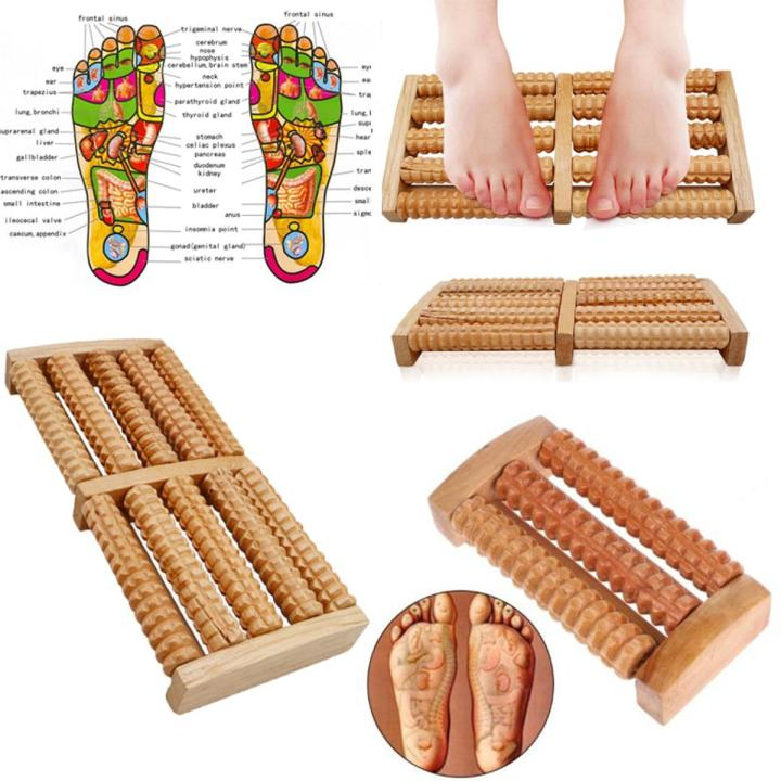 Foot Massage Wooden Roller Massager