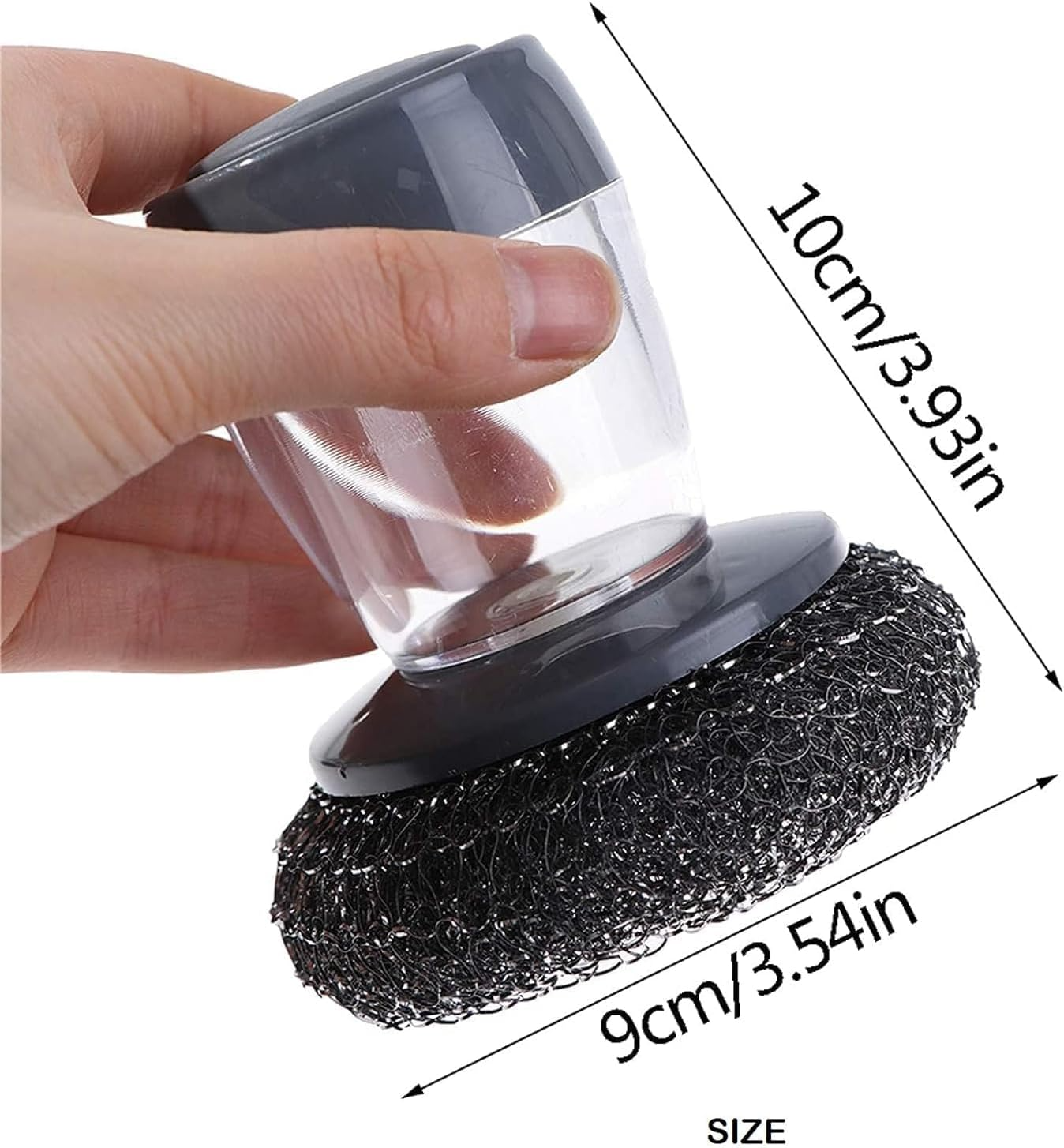 Kitchen Soap Dispensing Palm Brush