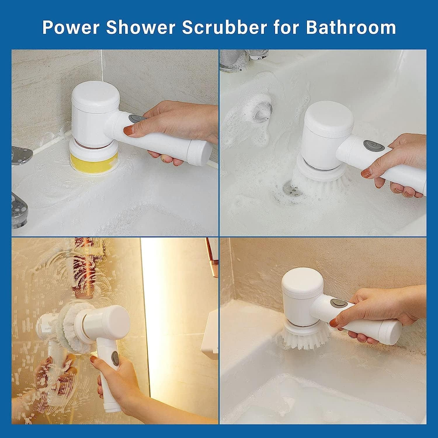 Household Electric Spin Scrubber Cordless Electric Cleaning Brush