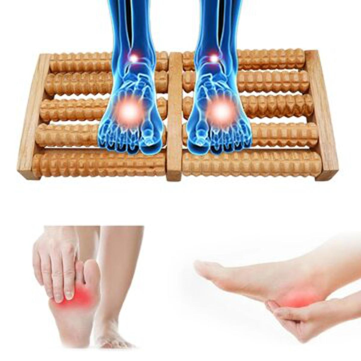 Foot Massage Wooden Roller Massager