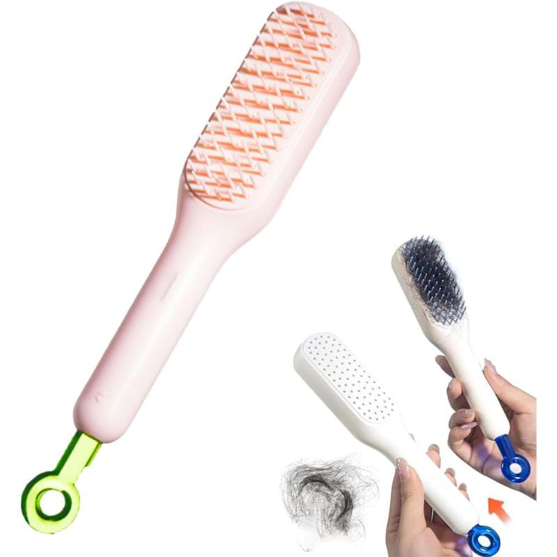 Telescopic Self Cleaning Hair Brush