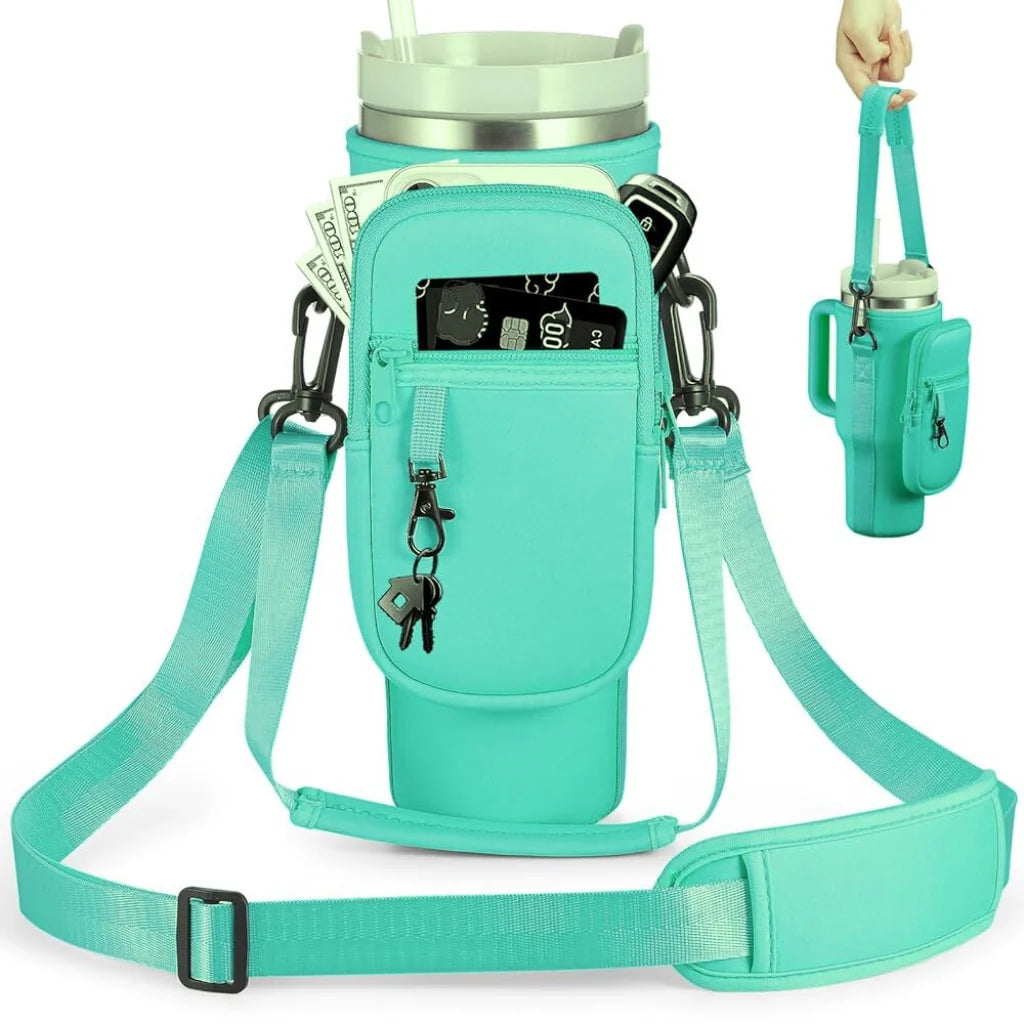 40 Oz Tumbler Carrier Bag with Shoulder Strap