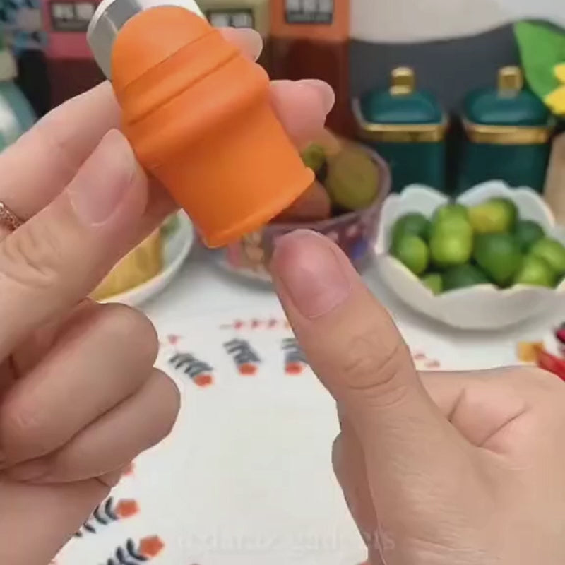 Orange Silicone Thumb Cutter