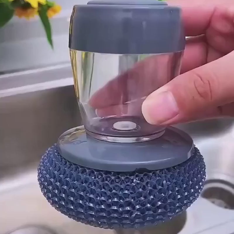 Kitchen Soap Dispensing Palm Brush