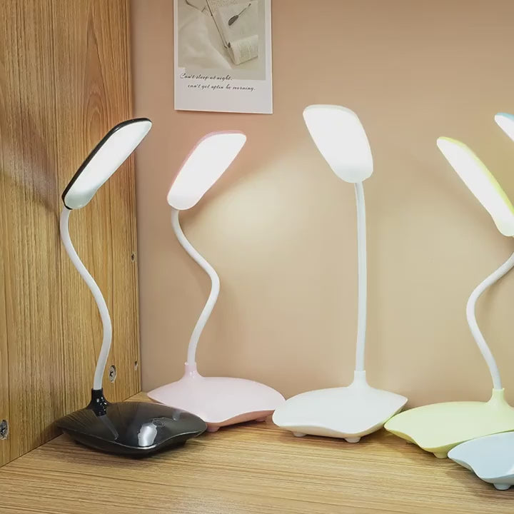 Desk Lamp, Portable Touch Control Eye Protection Table Light, 3 Brightness Level, USB Rechargeable