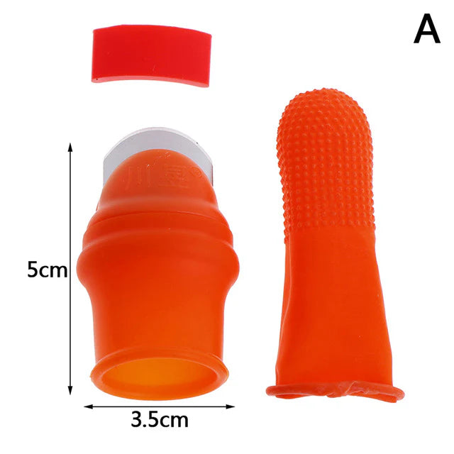 Orange Silicone Thumb Cutter
