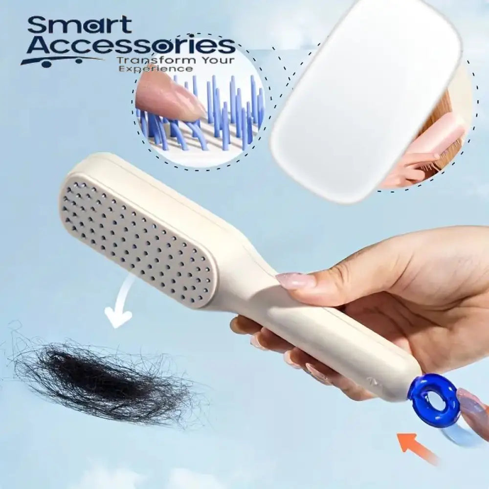 Telescopic Self Cleaning Hair Brush