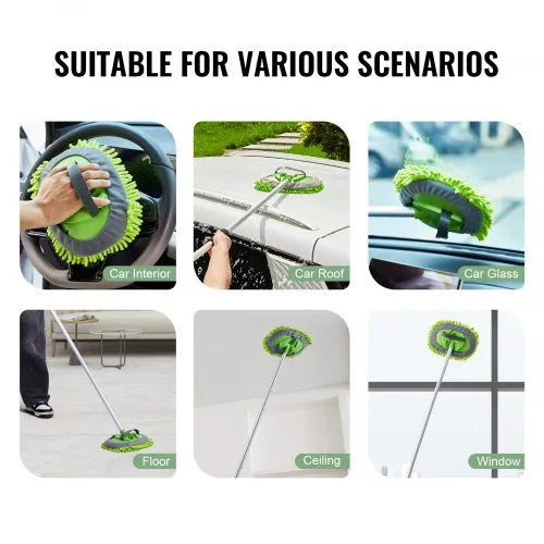 360° Microfiber Car Wash Mop with Extendable Handle